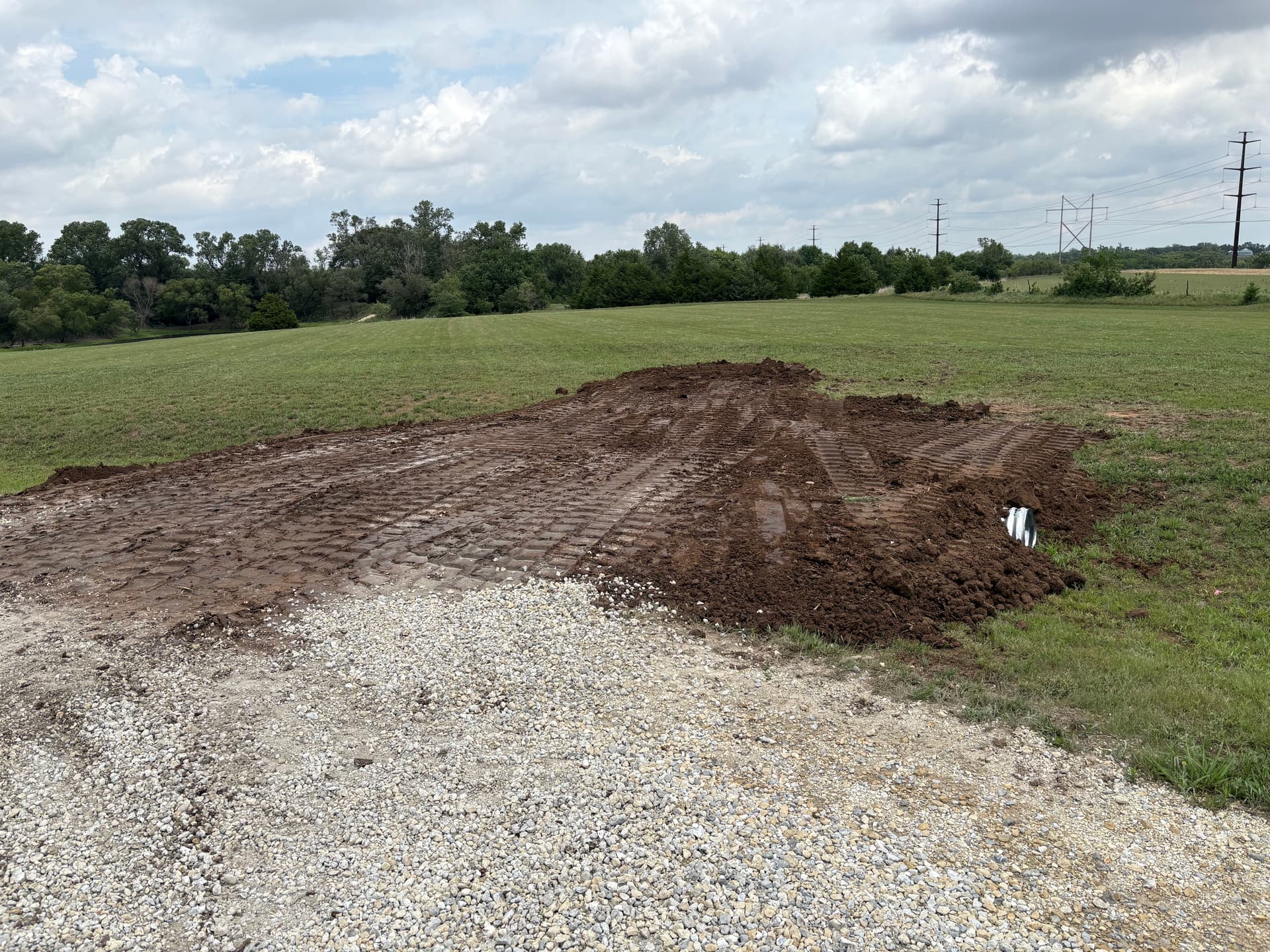 Gallery photos for Culvert Install and Driveway Drainage Fix in Garden Plain KS: Image #1